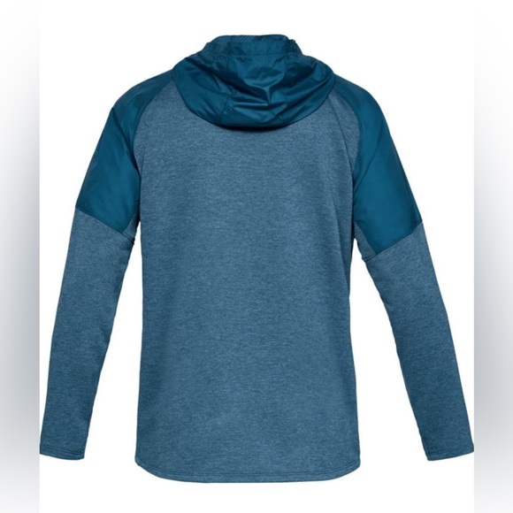 EUC Men’s Under Armour Petrol Blue Tech Terry Hoodie 1327405 Size XXL - Picture 8 of 12